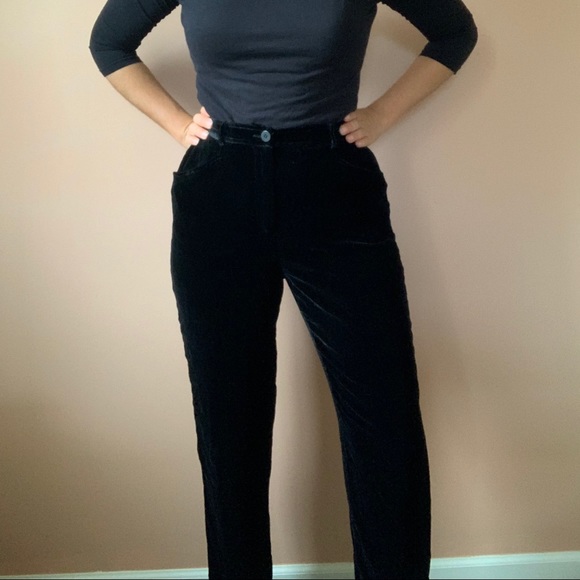 80s Ungaro High Waisted Velvet Pants - Picture 6 of 8